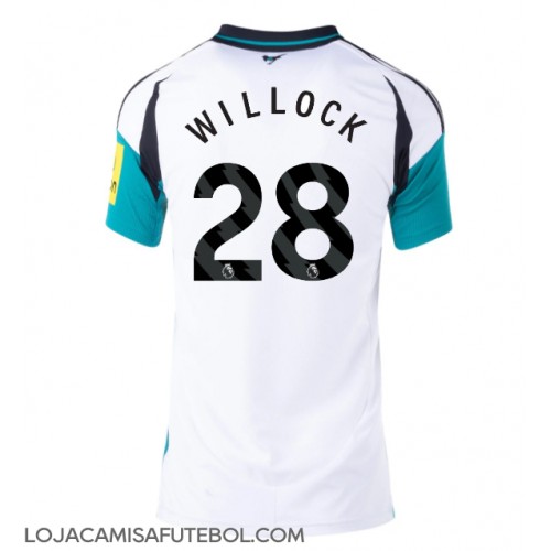 Camisa de Futebol Newcastle United Joe Willock #28 Equipamento Secundário Mulheres 2024-25 Manga Curta